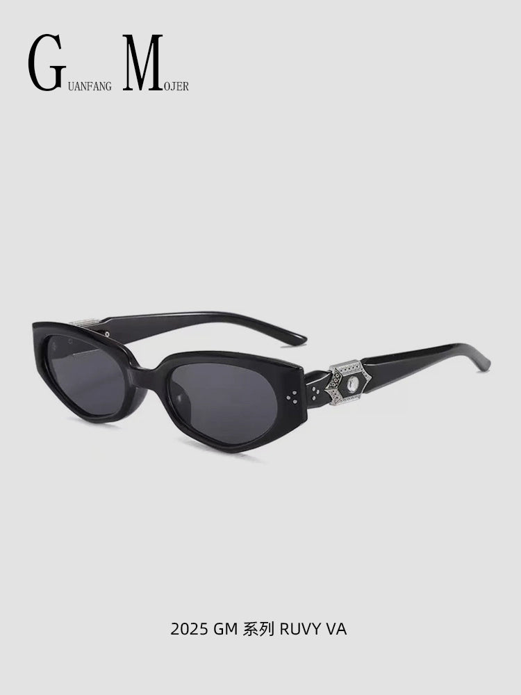 Retro GM Cat Eye Sunglasses Fashion Diamond UV Style
