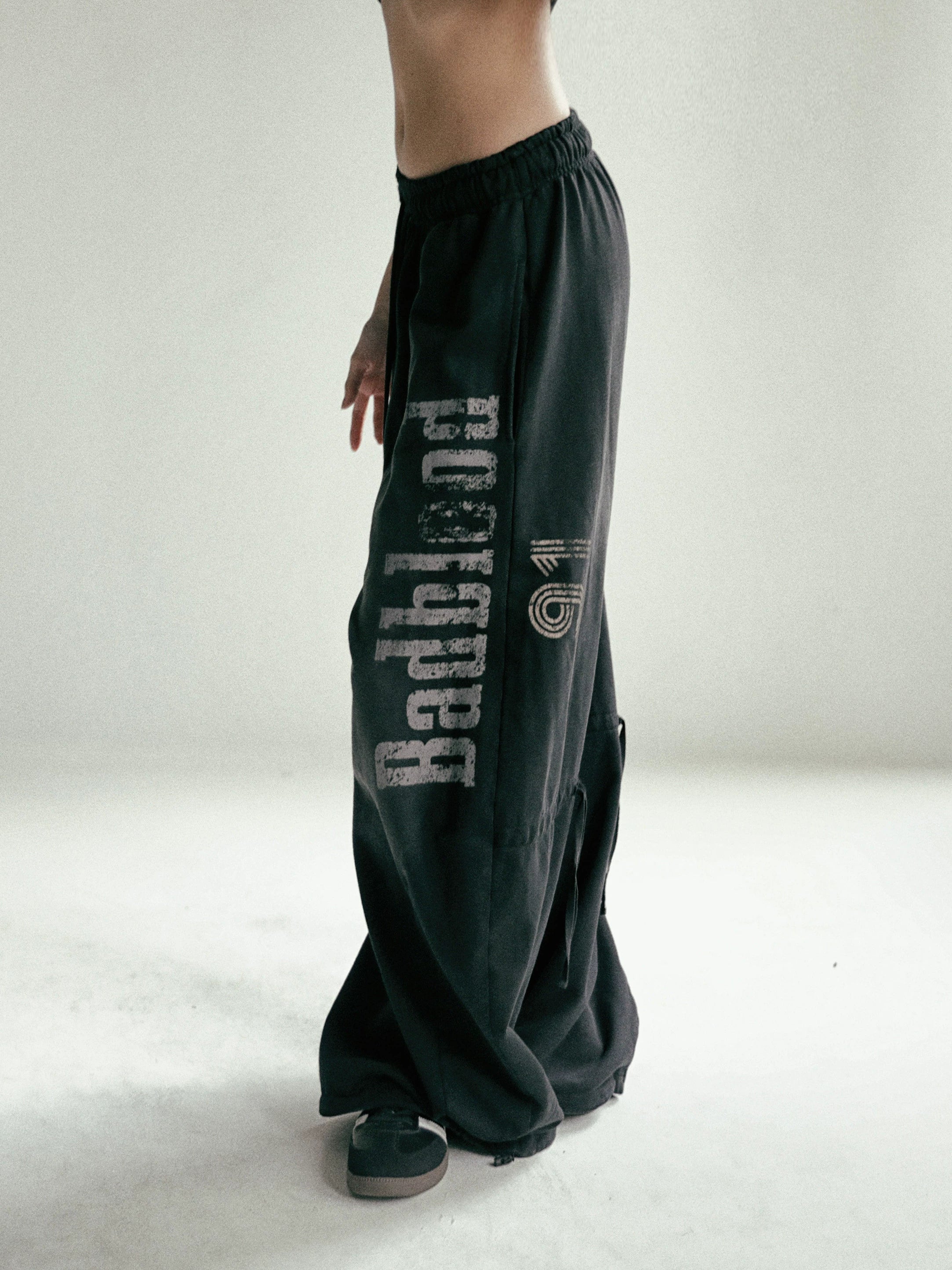 BADBLOOD High-Waist Loose Wide-Leg Sweatpants