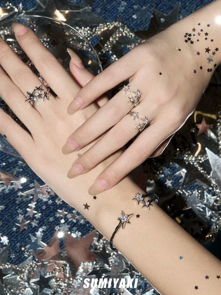 Imprisoned Star Liquid Metal Bracelet