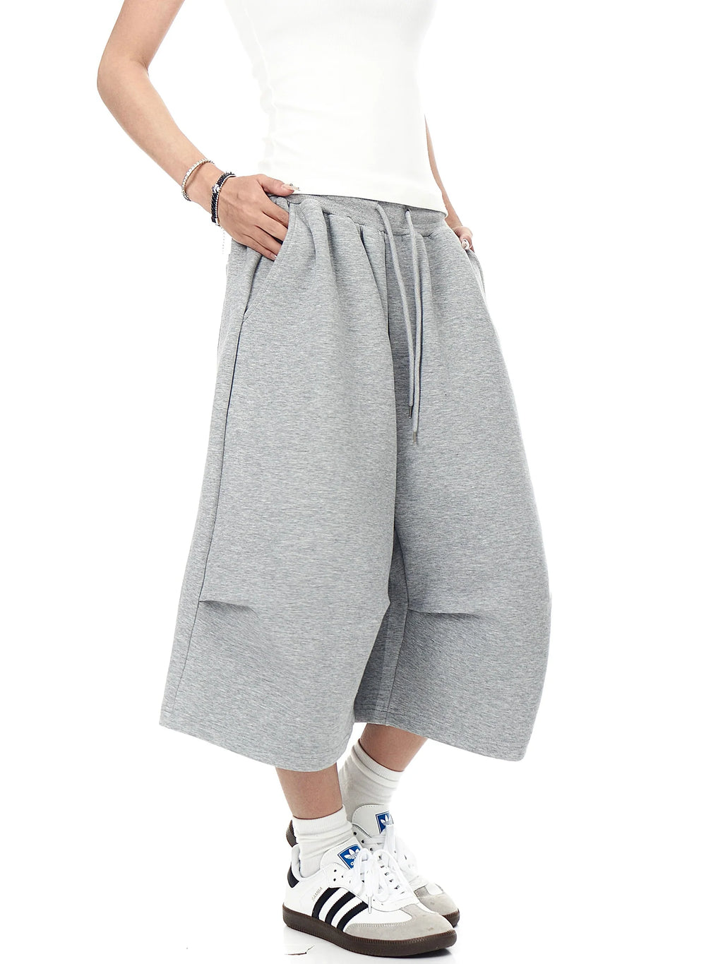 BLACKLISTS Pleated Sweatpants Shorts