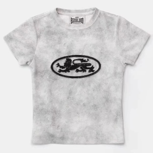 BADBLOOD High-Waist Wide-Leg Scimitar Sweatpants