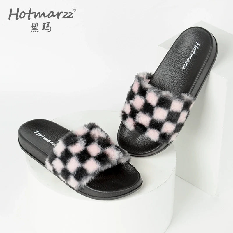 Hotmarzz Thick-soled Premium Slippers Fluffy Shoes