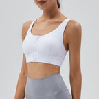 Athena Lulu Gathers Zip Yoga Bra Beauty Back