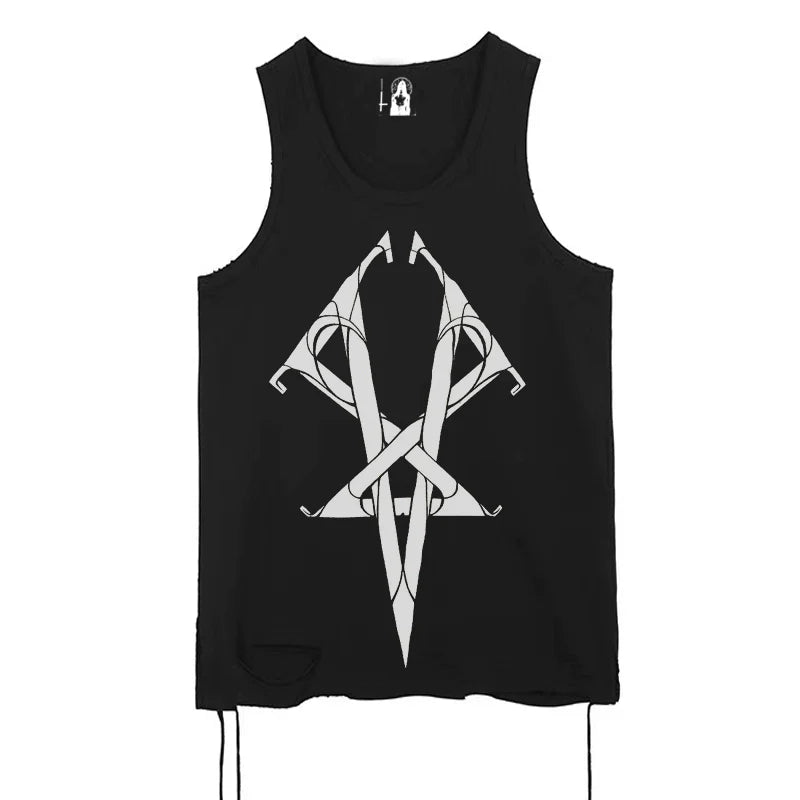 WETBODY Dark Punk Loose Sleeveless Vest