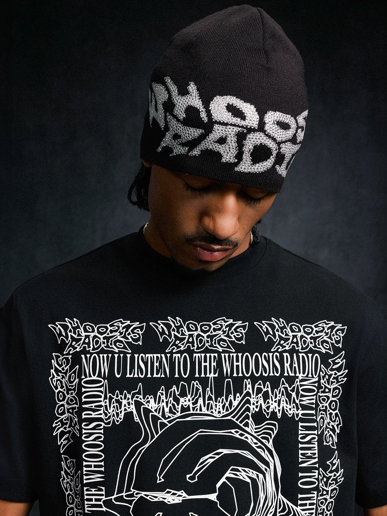 WHOOSIS Warm Outdoor Letter Knit Hat