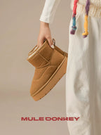 Donkey Anti Ski Velvet Mid Calf Boots