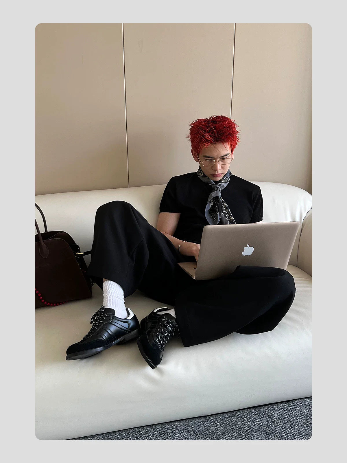 HANQIAORJI Versatile Casual Small Leather Shoes