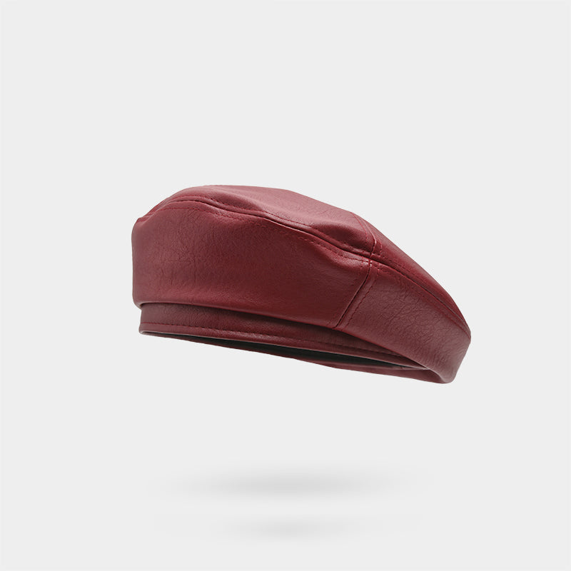 Winnie Lee Leather Beret