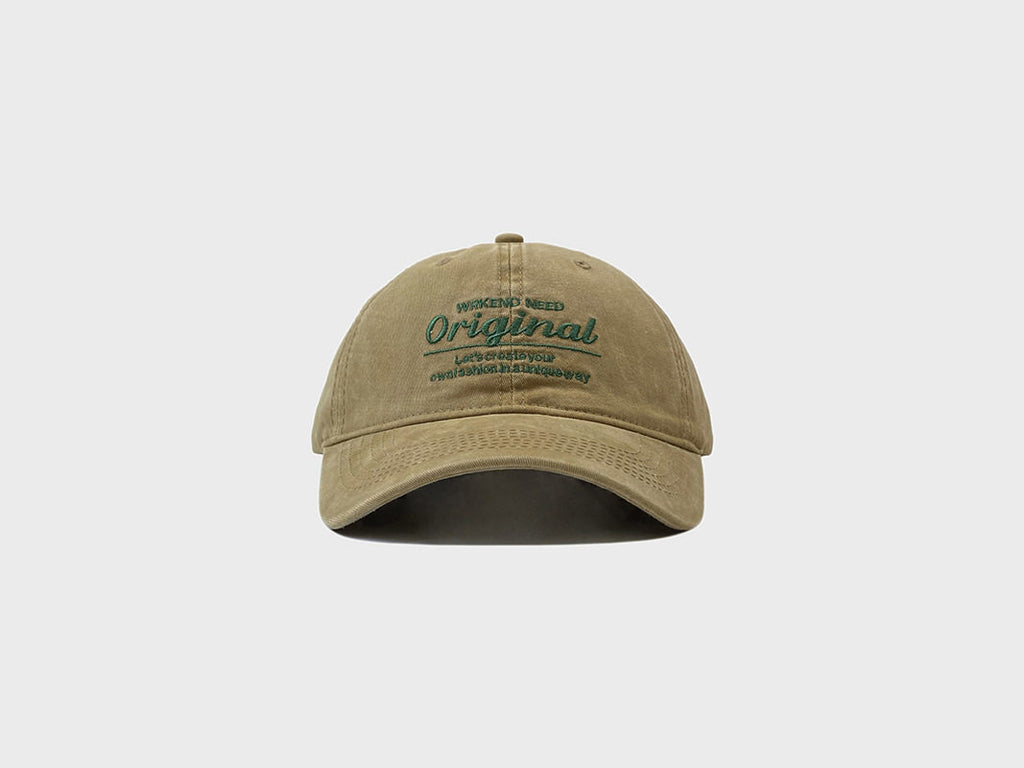 SONDER SHOP Washed Old Letter Baseball Cap