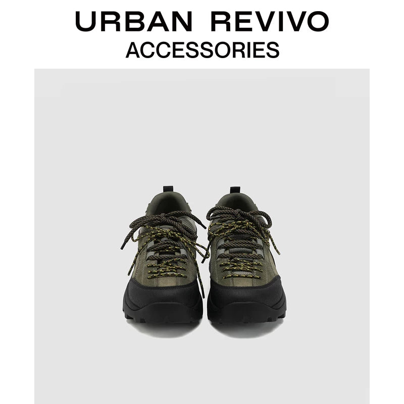 Urban Revivo Men's Outdoor Splicing Sneakers