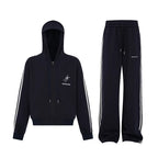 KKBBU Three Stripe Lazy Jacket Sweatshirt Set