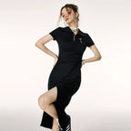 Imone Pumped Lapel Temperament Dress