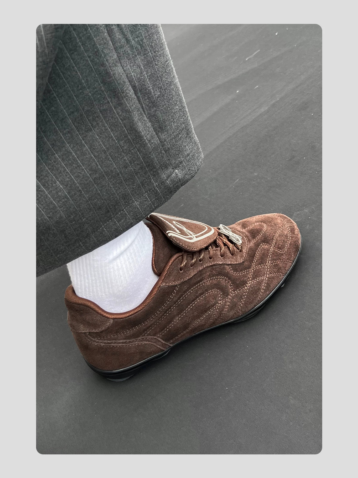 HANQIAORJI Retro Brown Casual Training Shoes