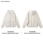 Mr. Jiangnan NewJNXS Constant Warm Leather Contrast Hooded Cardigan Jacket