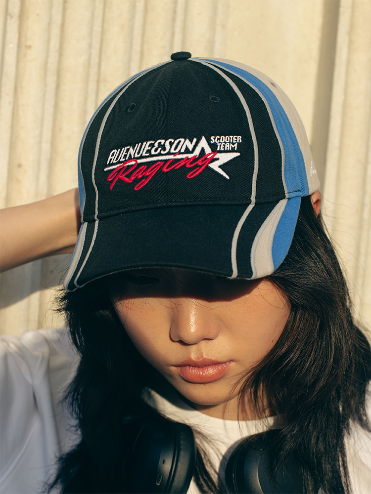 AVENUESON Embroidered Logo Racing Theme Baseball Cap