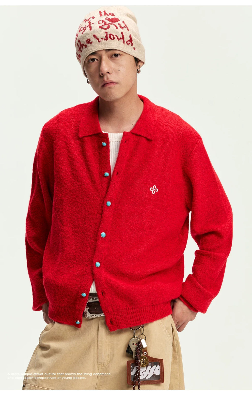 CoosRetro Lazy Wind Warm Casual Knitted Cardigan Jacket