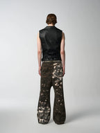 noEmosen Dissolved Camouflage Drop Crotch Canvas Pants