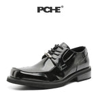 Pu Chen PUCH Solid Color Breathable Leather Shoes