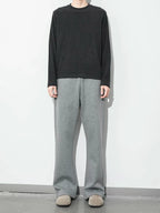 PLUS NO LOGO Thermal Micro-straight Fleece Casual Pants