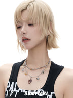 SUMIYAKI Natural Citrine Stone Necklace Bracelet