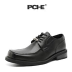 Pu Chen PUCH Solid Color Breathable Leather Shoes