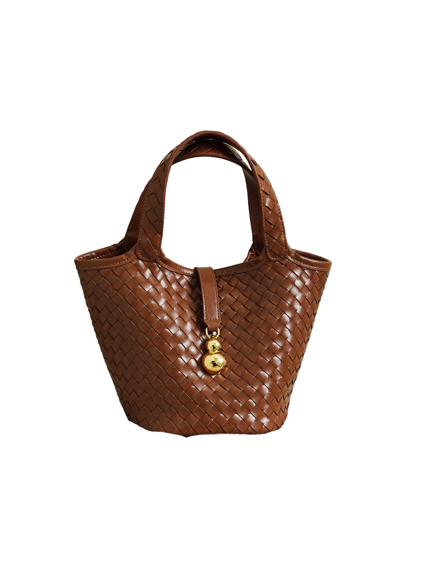 LOSEA Guan Zizi Leather Handwoven Gourd Bag