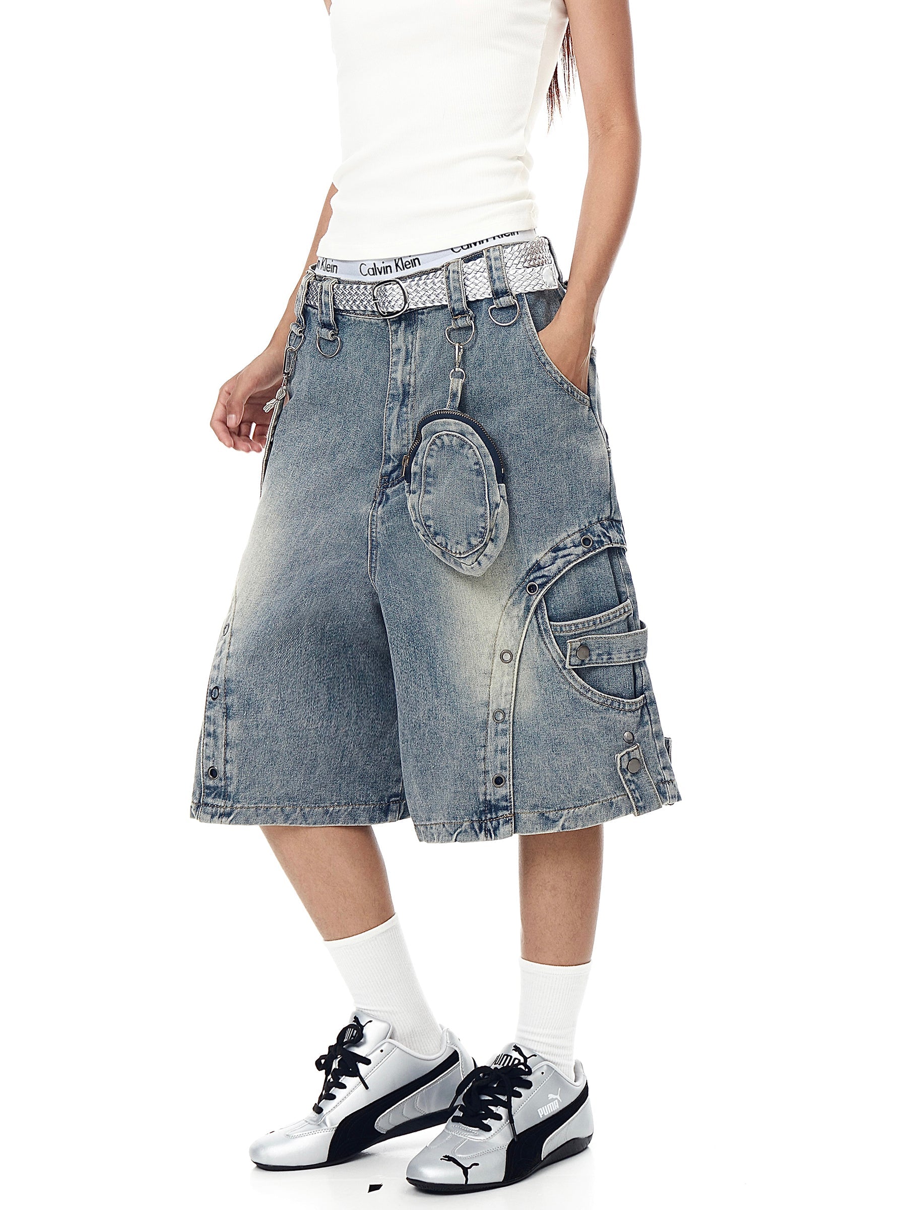 MADWITCH denim shorts