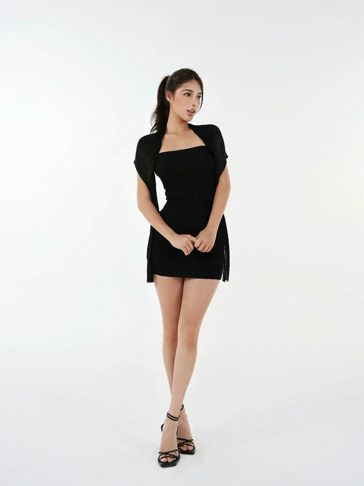 Jim Kennet Tencel Wears More Than A Tube Top Shawl Knitted Dress