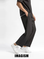 IMAGISM Japanese Non Miyake Pleated Drape Wide Leg Pants JF150