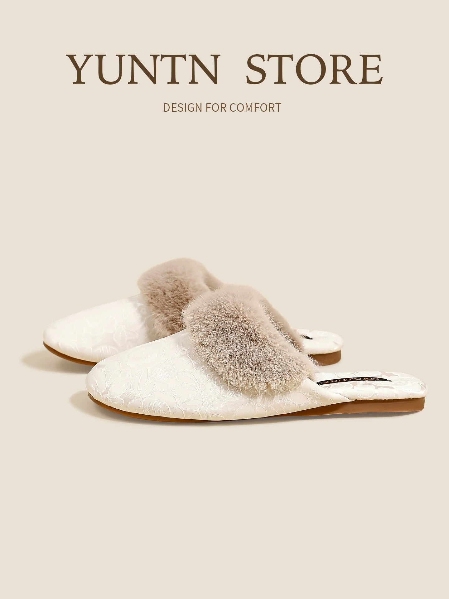 Velvet Chinese Aesthetic Indoor Slippers