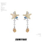 SUMIYAKI Fringed Shell Beaded Earrings