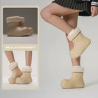 Donkey Clown Shoes Velvet Snow Boots