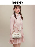 Neeley Soft Leather Wonton Cloud Bag