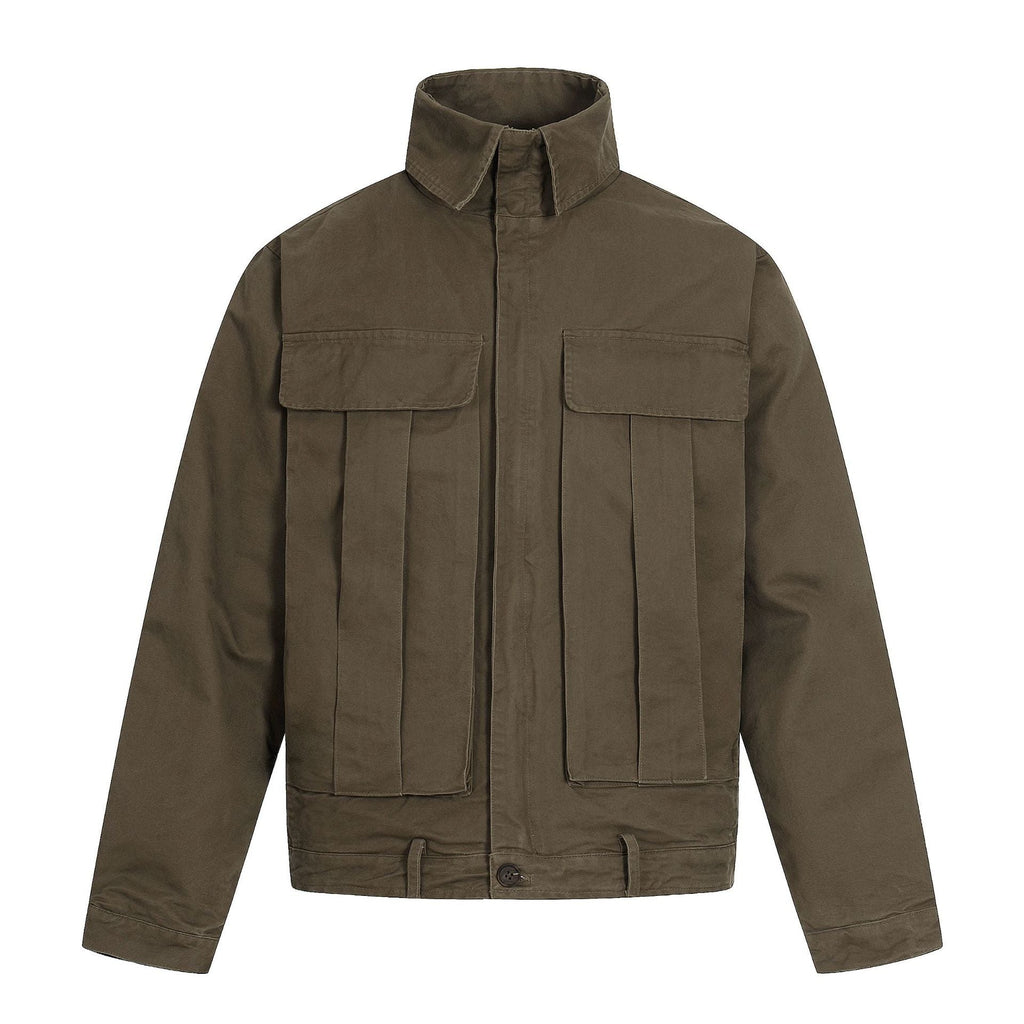 11KN Vintage Big Pocket Loose Lapel Jacket