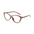 PLCOIN Ultra-Light Cat-Eye Black Frame Glasses Anti-Blue Light Myopia
