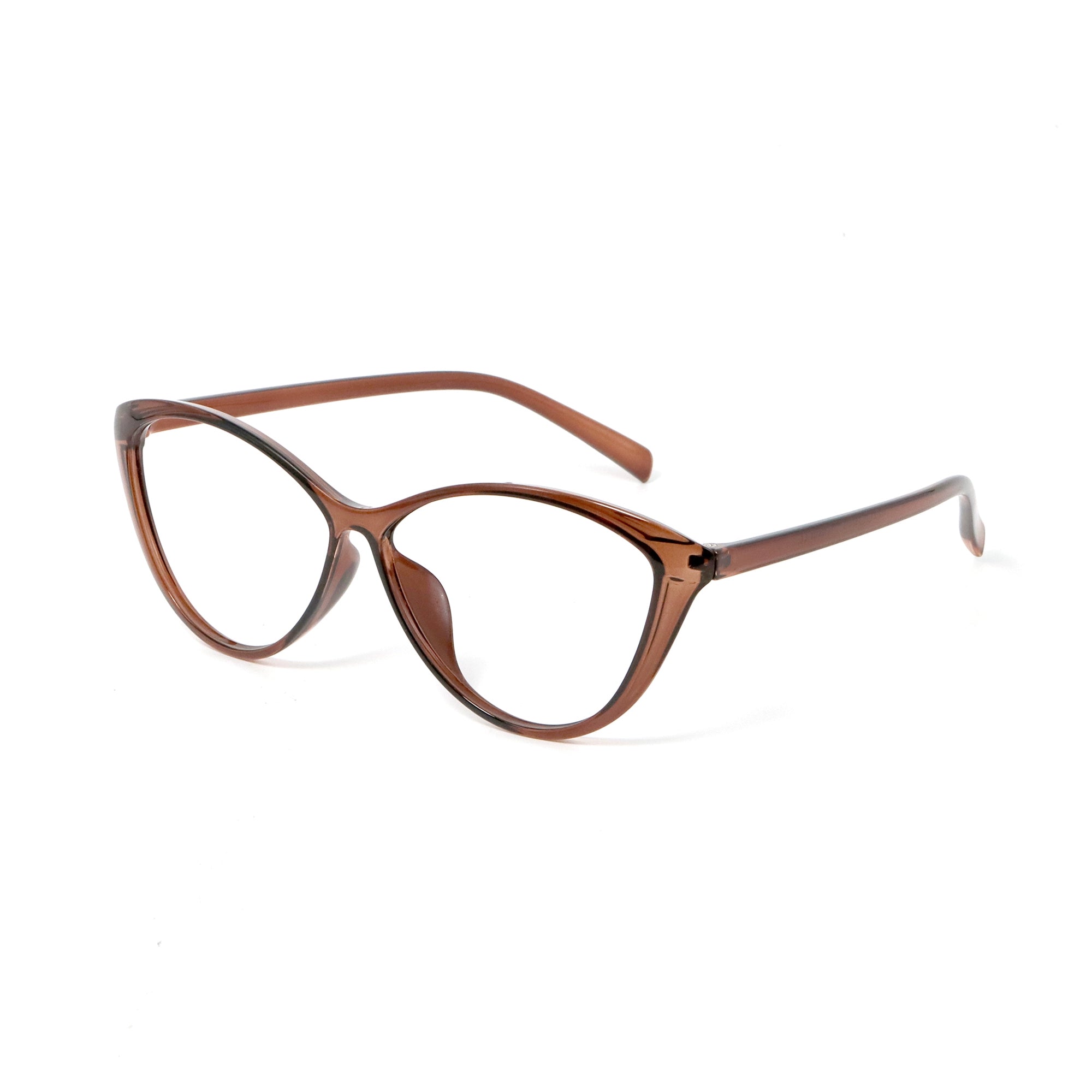 PLCOIN Ultra-Light Cat-Eye Black Frame Glasses Anti-Blue Light Myopia