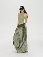 Zero Camouflage Loose and Thin Low-rise Pants