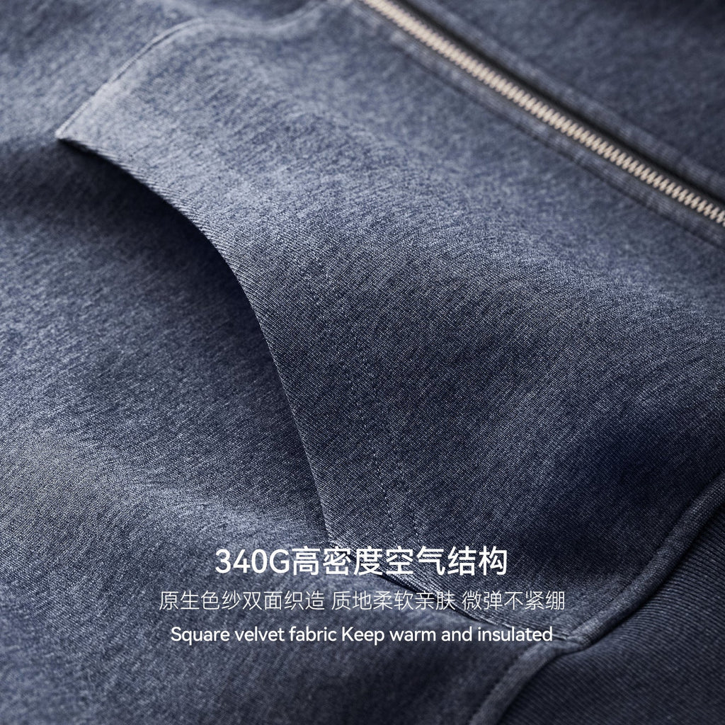 Inflation Contrast Ins Short Hooded Sweater