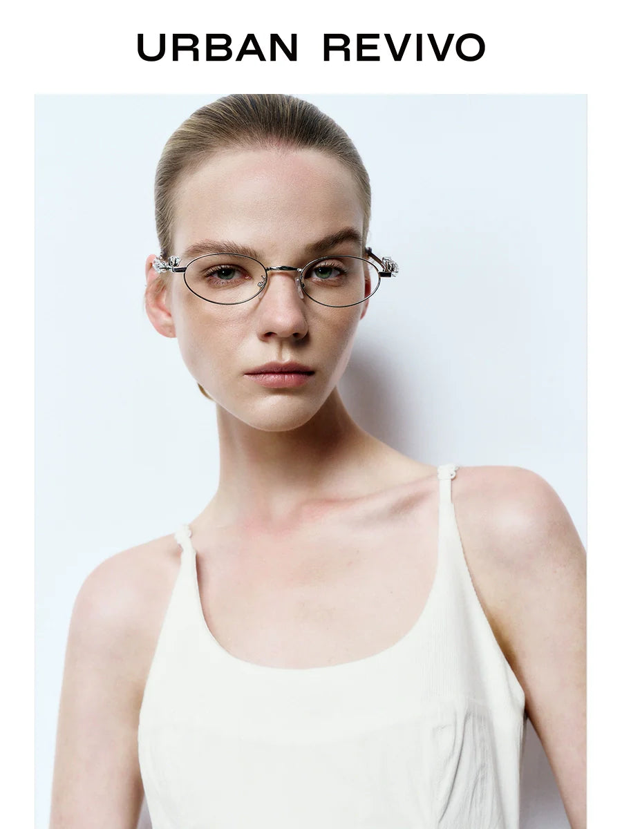 URBAN REVIVO Casual Wave Style U-neck Suspender Dress