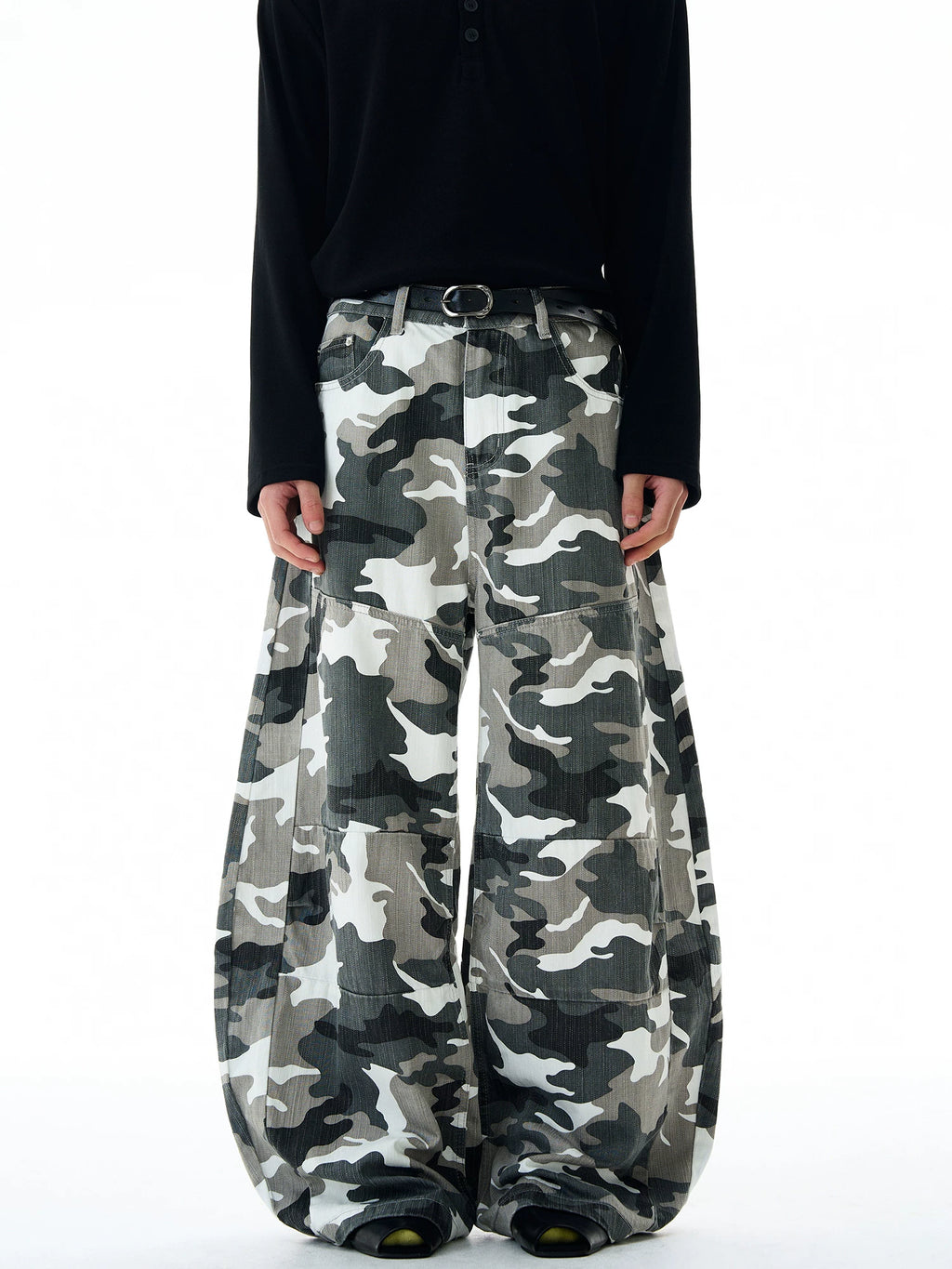 ISIETS Camouflage Wide Leg Overalls