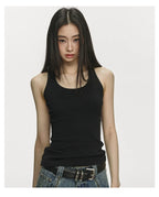 Anna Aneae Slim Fit Sleeveless Knitted Inner Suspender