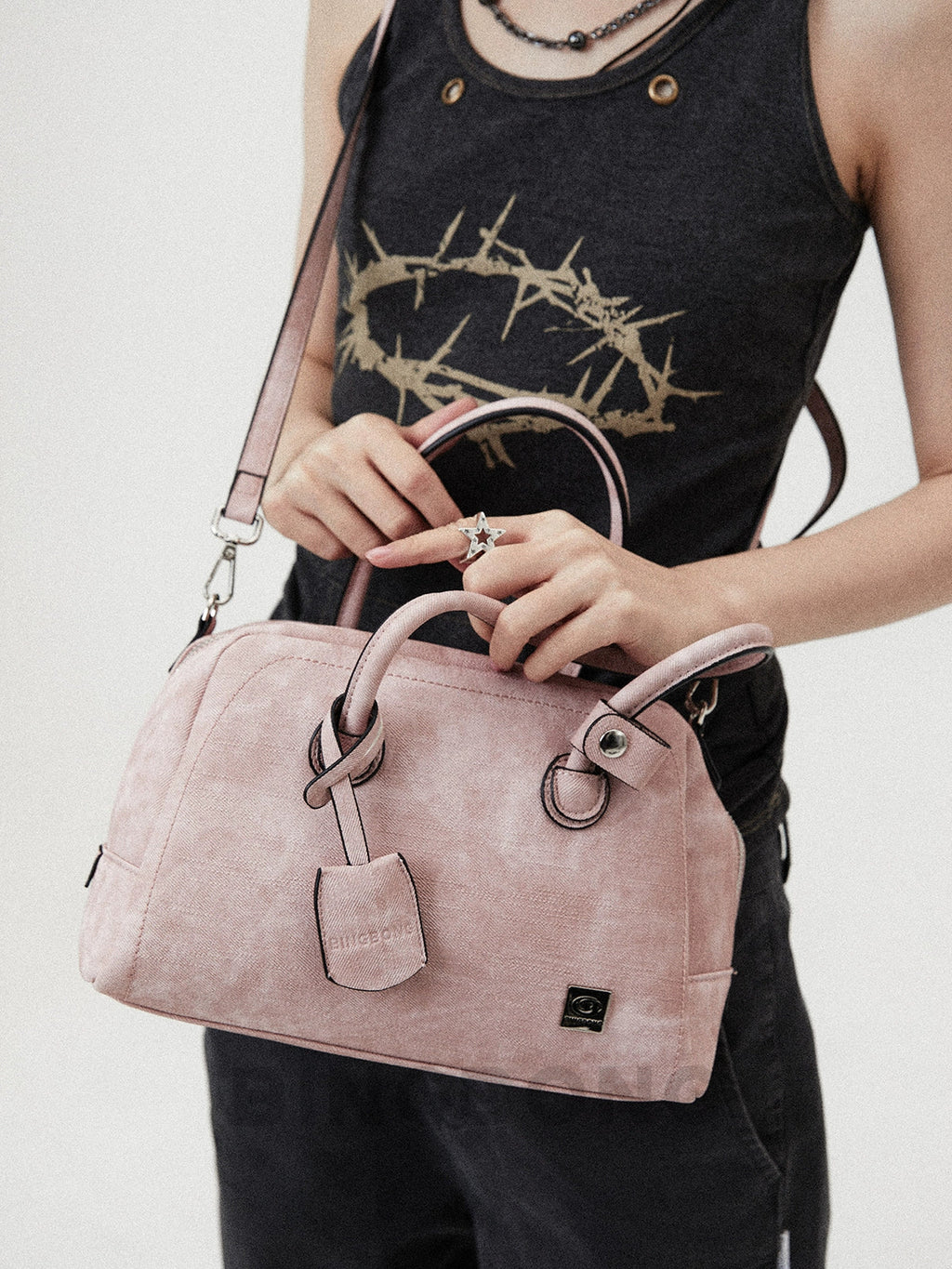 BINGBONG Retro Pillow Bag Shoulder Messenger Bag