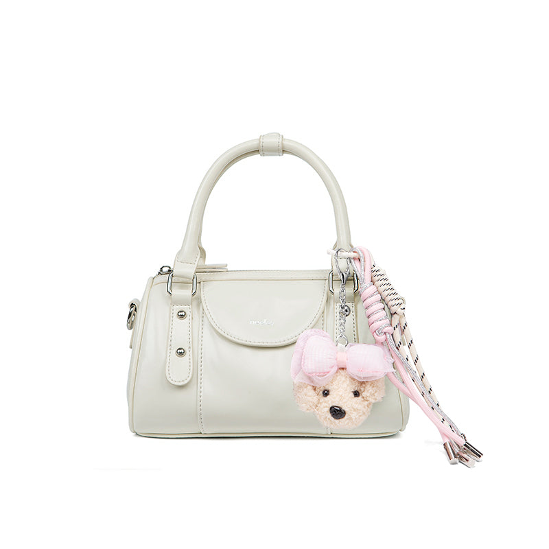 Neeley Soft Wax Leather Boston Pillow Bag