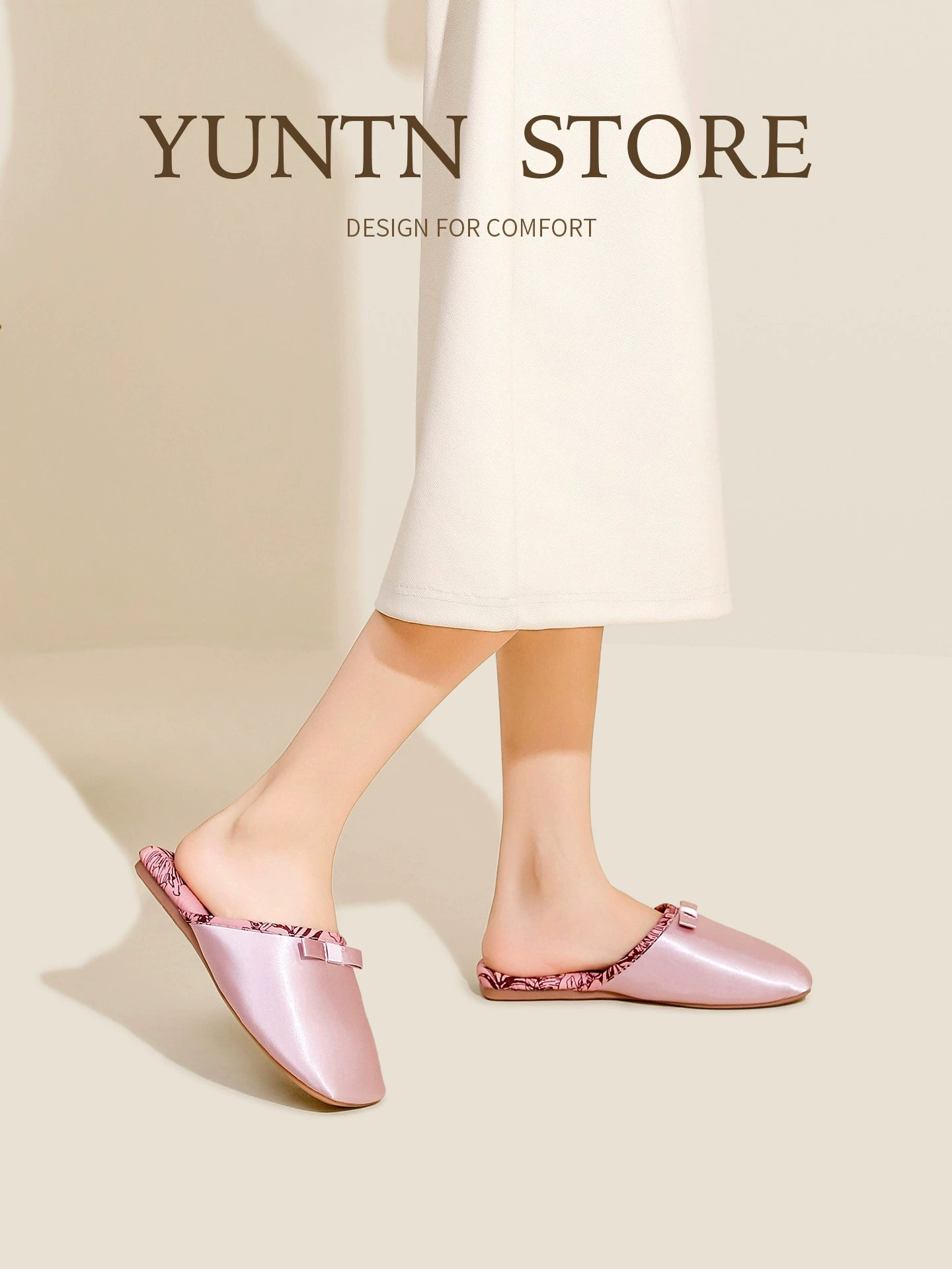 Chinese Aesthetic Floral Satin Home Slippers