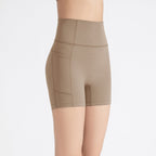 Athena Lulu High Waist Hips Abdomen Nude Fitness Shorts