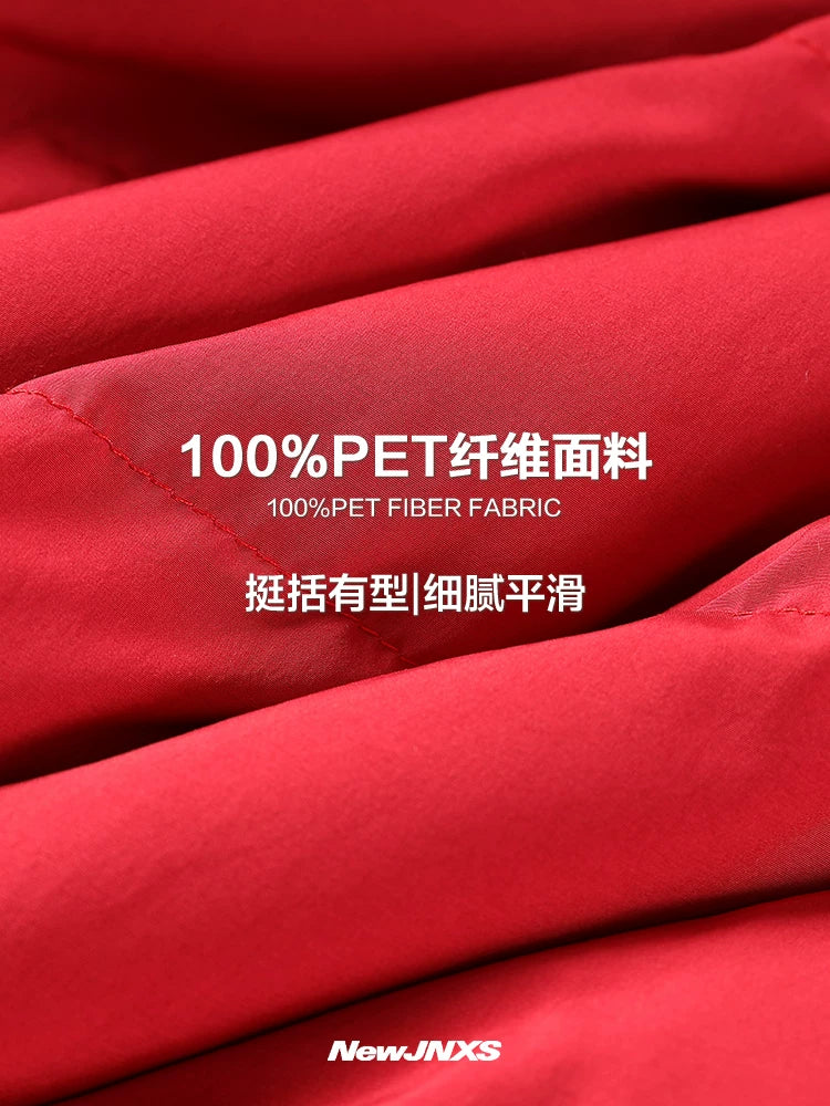 Mr. Jiangnan NewJNXS Christmas Plaid Patchwork Padded Jacket