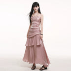 LADYGHOST Casual Suspender Dress