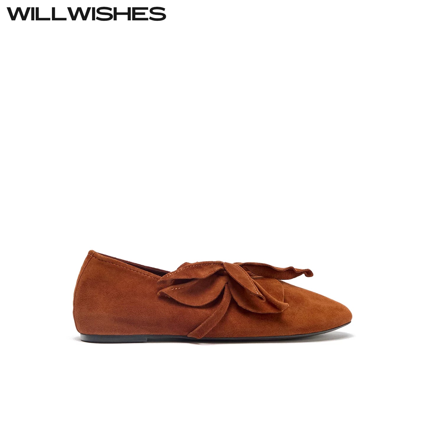 WILLWISHES Wang Ding Relaxed Floral Ballet Flat Shoes