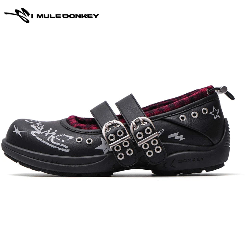 Donkey Hollow Flat Bottom Shallow Mouth Single Shoes