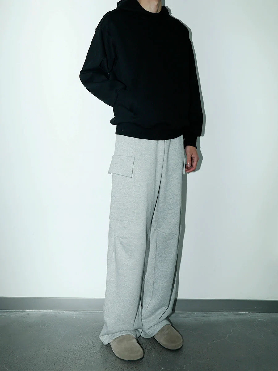 PLUS NO LOGO Pleated Loose Straight Trousers